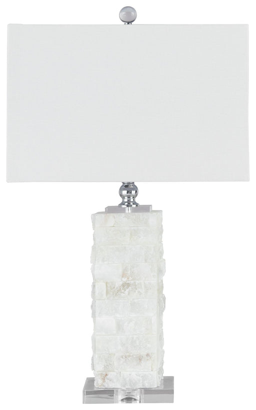 Malise - White - Alabaster Table Lamp - Simple Home Plus