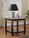 Dixon - Square End Table With Bottom Shelf - Espresso - Simple Home Plus