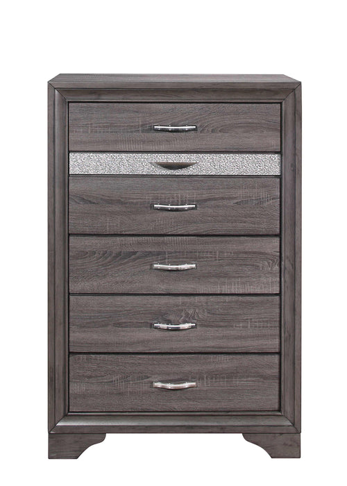 Six Drawer Chest - Dark Gray