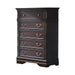 Cambridge - 5-Drawer Rectangular Chest - Cappuccino - Simple Home Plus