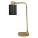 Cherise - Adjustable Shade Table Lamp - Antique Brass And Matte Black - Simple Home Plus