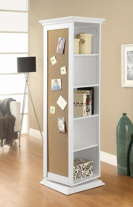 Robinsons - Swivel Accent Cabinet with Cork Board - Simple Home Plus