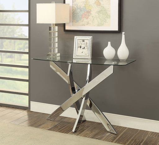 Laila - Sofa Table - Pearl Silver - Simple Home Plus