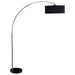 Kawke - Drum Shade Floor Lamp - Black And Chrome - Simple Home Plus