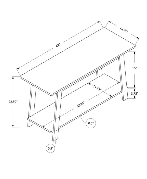 Particle Board Laminate TV Stand - Dark Taupe