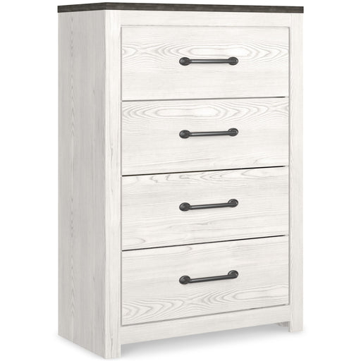 Gerridan - White / Gray - Four Drawer Chest - Simple Home Plus