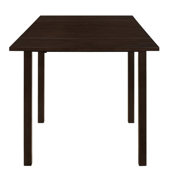 Kelso - Rectangular Dining Table With Drop Leaf - Cappuccino - Simple Home Plus