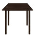 Kelso - Rectangular Dining Table With Drop Leaf - Cappuccino - Simple Home Plus