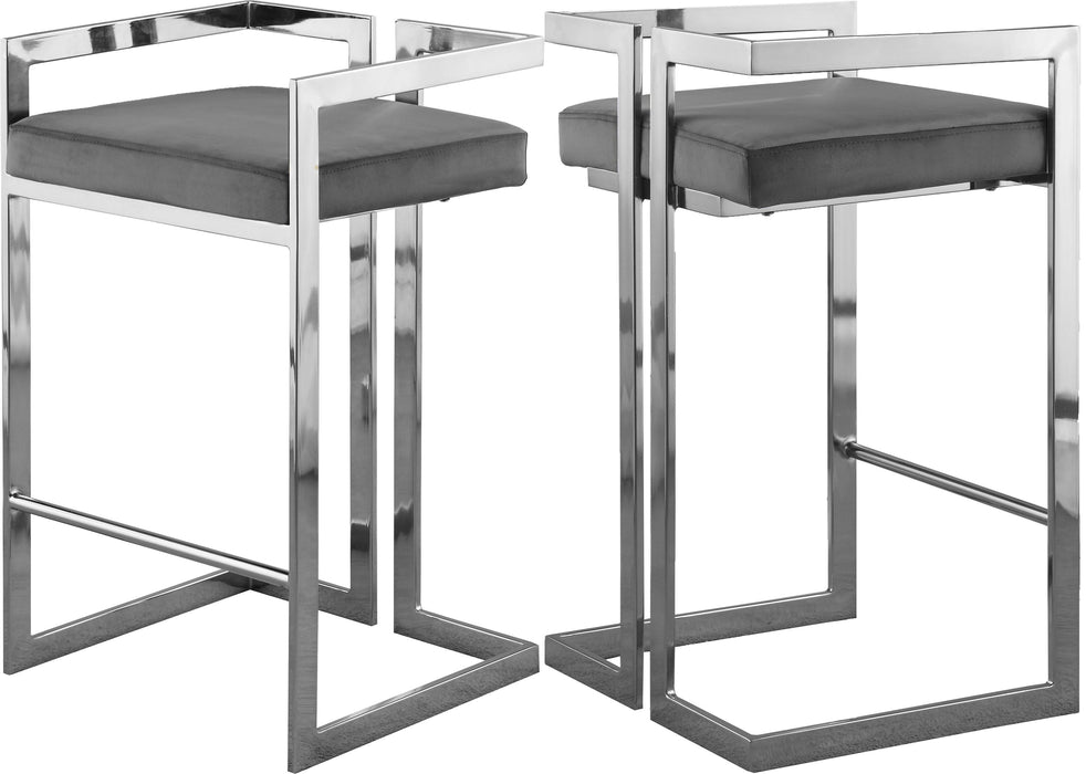 Ezra - Stool with Chrome Legs (Set of 2)