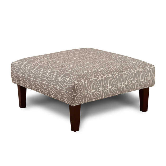 Parker - Ottoman - Gray / Pattern - Simple Home Plus