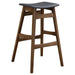 Finnick - Tapered Legs Bar Stools (Set of 2) - Dark Gray And Walnut - Simple Home Plus