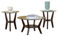 Fantell - Dark Brown - Occasional Table Set (Set of 3) - Simple Home Plus