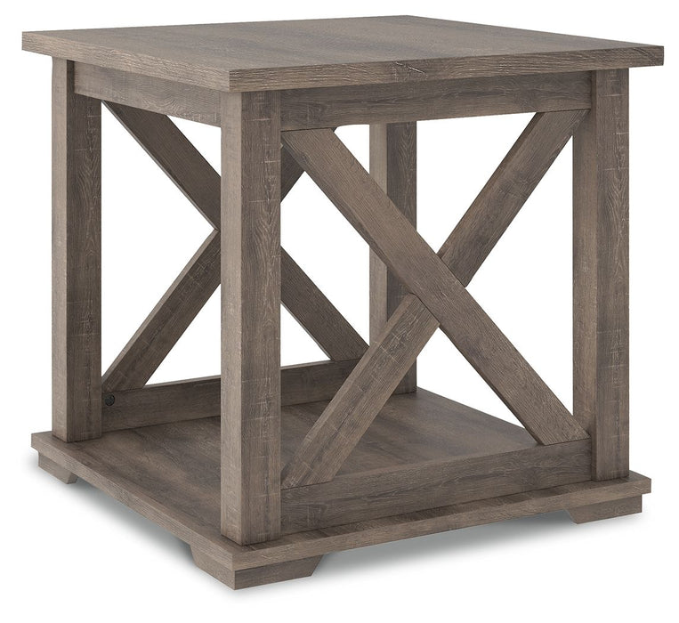 Arlenbry - Gray - Square End Table - Simple Home Plus