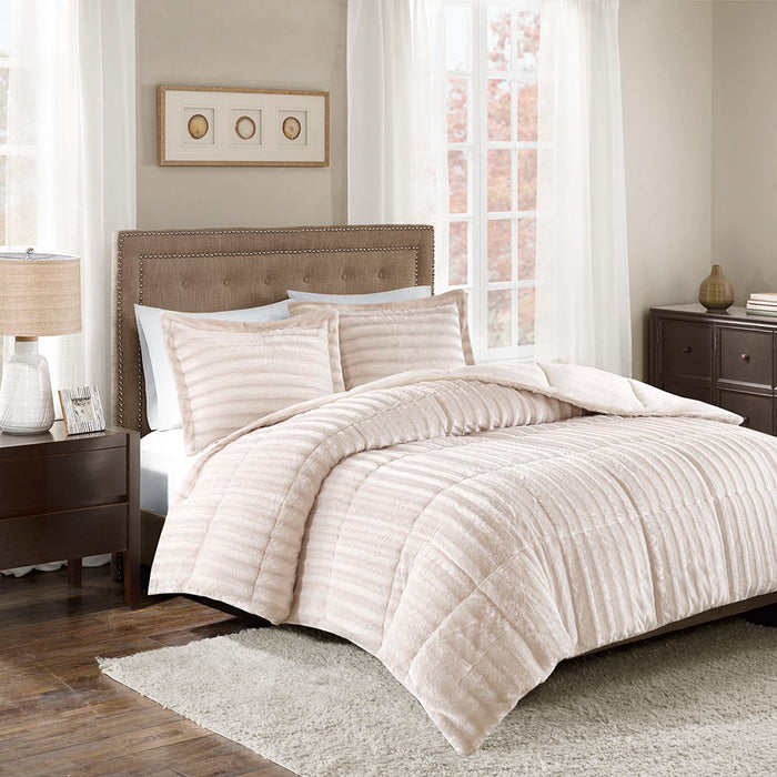 Duke - King Comforter Mini Set - Champagne