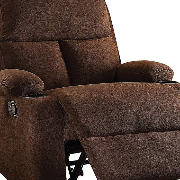 Linen Recliner - Chocolate