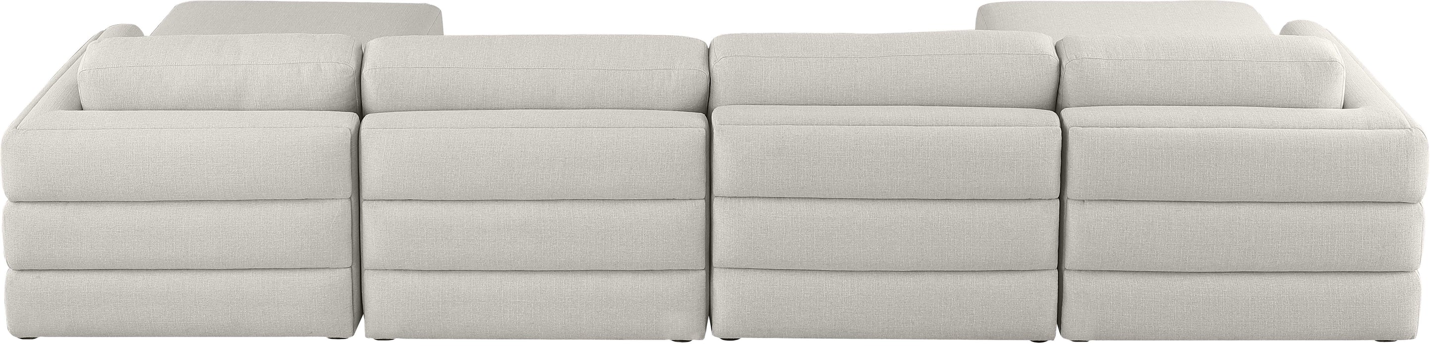 Beckham - Modular Sectional 6 Piece - Beige - Fabric - Modern & Contemporary