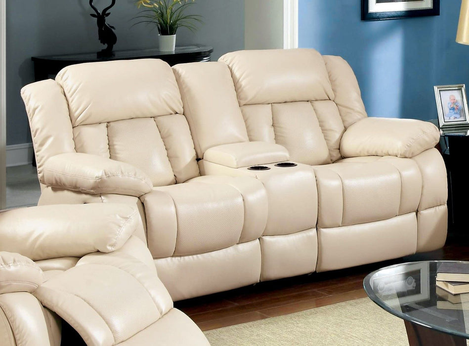 Barbado - Loveseat With 2 Recliners - Ivory - Simple Home Plus