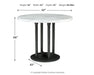 Centiar - Black / Gray - Round Dining Room Counter Table - Simple Home Plus