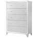 Larue - 5-Drawer Chest - Silver - Simple Home Plus