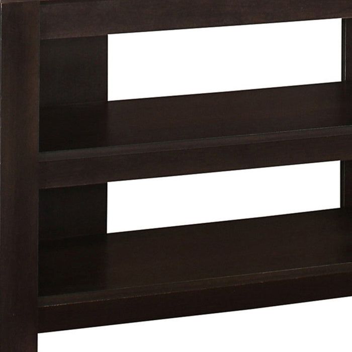 Open Shelving, TV Stand - Dark Brown