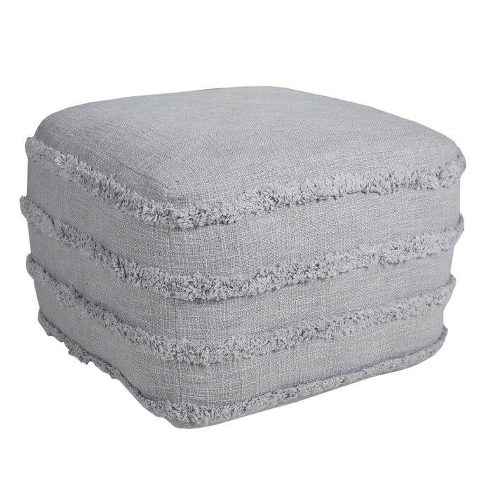 Cotton Ottoman - Gray