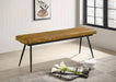 Misty - Cushion Side Bench - Camel And Black - Simple Home Plus