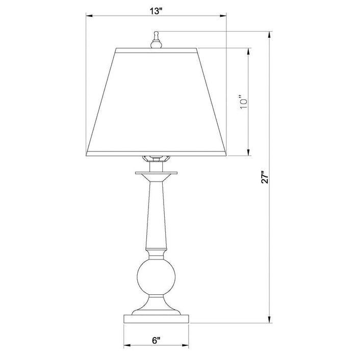 Ochanko - Cone Shade Table Lamps (Set of 2) - Bronze And Beige - Simple Home Plus