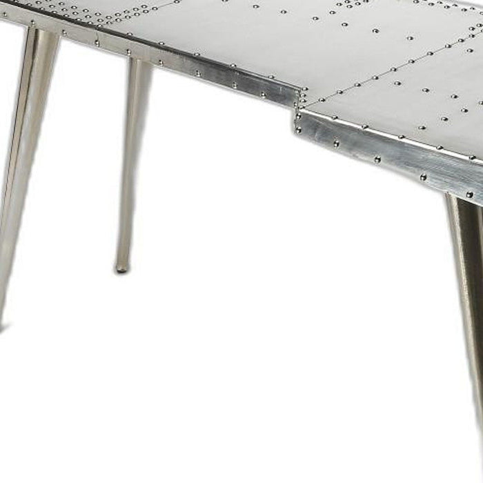 Metal Writing Desk - Silver