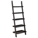 Colella - 5-Shelf Ladder Bookcase - Cappuccino - Simple Home Plus