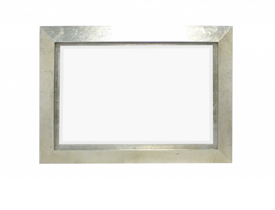 Rectangle Accent Metal Mirror - Silver