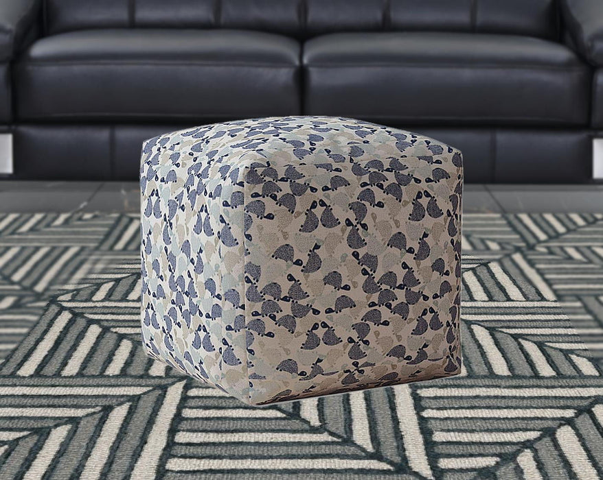 Cotton Turtle Pouf Cover - Beige