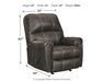 Kincord - Midnight - Rocker Recliner - Simple Home Plus