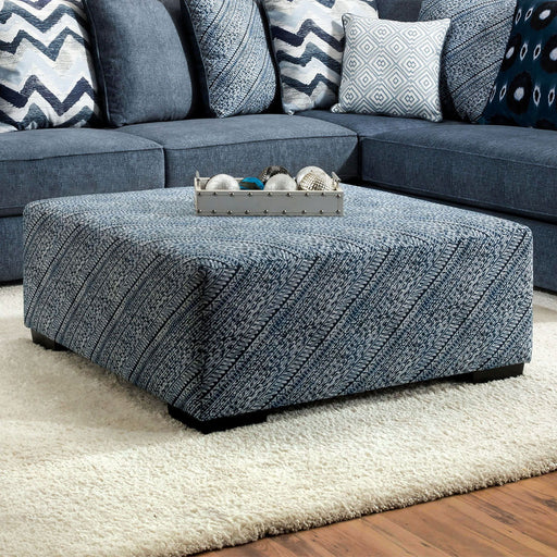 Brielle - Ottoman - Blue - Simple Home Plus