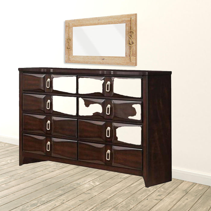 Eight Drawer Double Dresser - Espresso