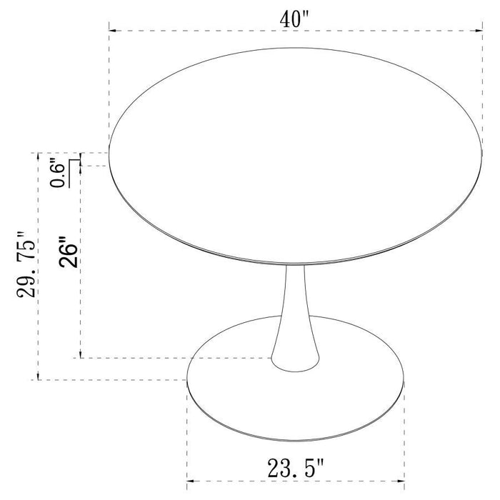 Arkell - Round Pedestal Dining Table - Simple Home Plus