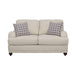 Glenn - Recessed Arms Loveseat - Light Gray - Simple Home Plus