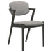 Stevie - Upholstered Demi Arm Dining Side Chairs (Set of 2) - Brown Gray And Black - Simple Home Plus