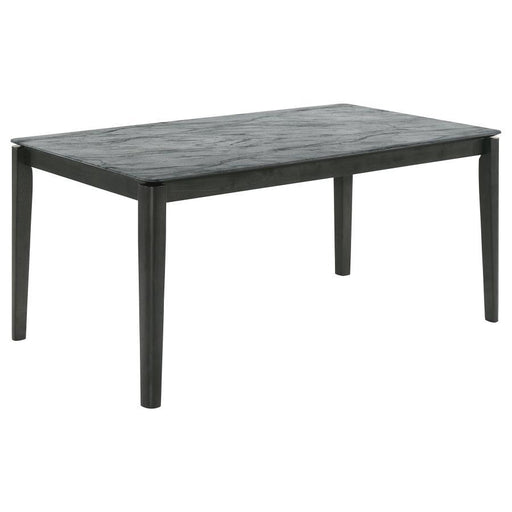 Stevie - Rectangular Faux Marble Top Dining Table - Simple Home Plus