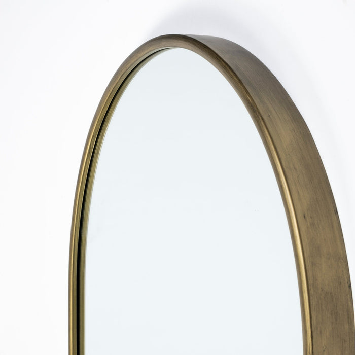 70" Arch Metal Framed Accent Mirror - Gold