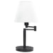 Colombe - Rotatable Frame Table Lamp - Off White And Matte Black - Simple Home Plus