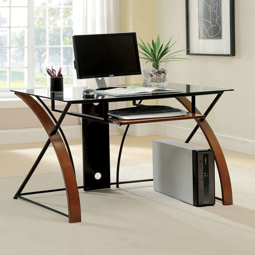 Baden - Computer Desk - Oak / Black - Simple Home Plus