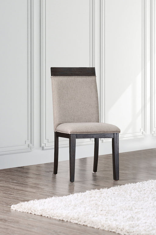 Modoc - Side Chair (Set of 2) - Espresso / Beige - Simple Home Plus