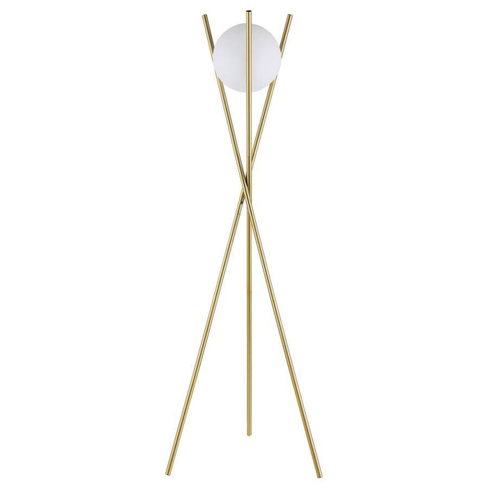 Yamileth - Tripod Floor Lamp - Gold - Simple Home Plus