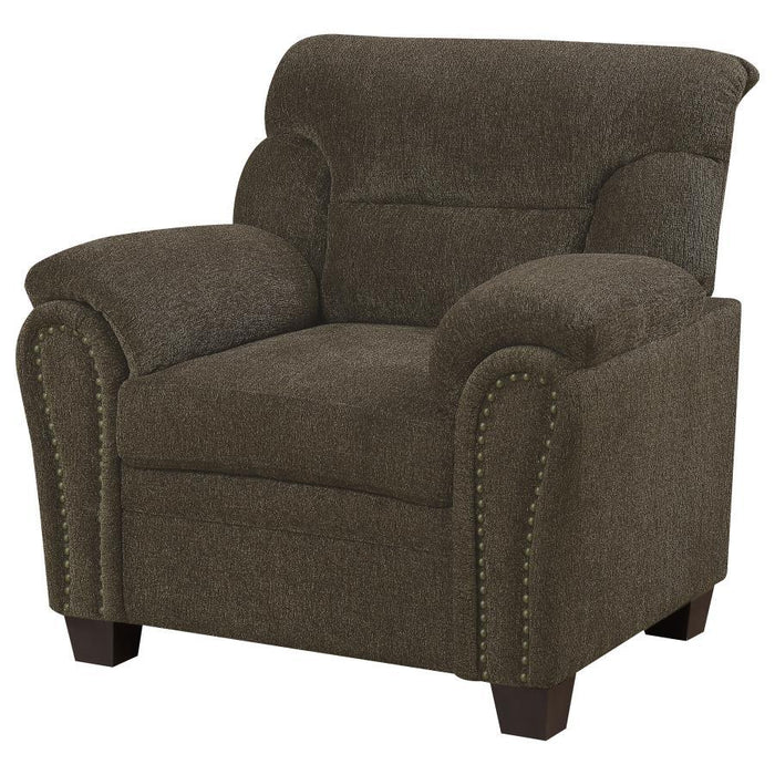 Clemintine - Upholstered Chair with Nailhead Trim - Simple Home Plus