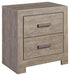 Culverbach - Gray - Two Drawer Night Stand - Simple Home Plus