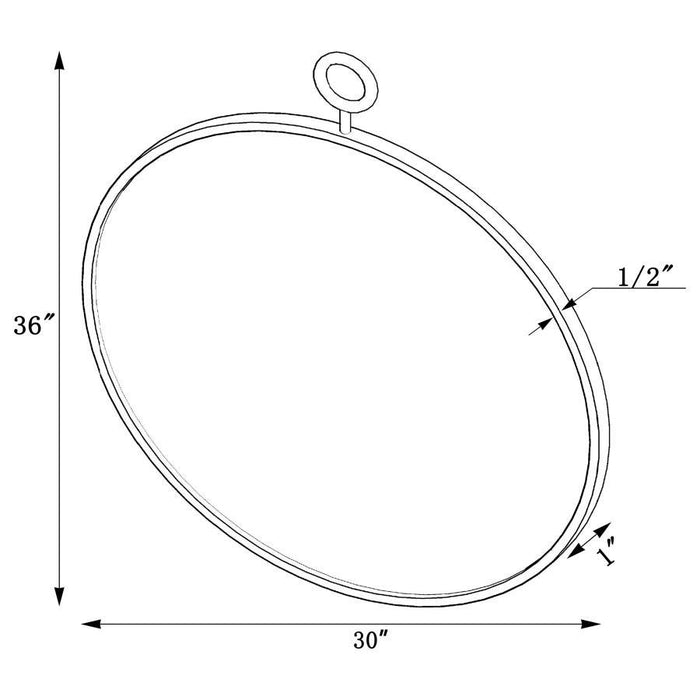 Eulaina - Round Mirror - Gold - Simple Home Plus