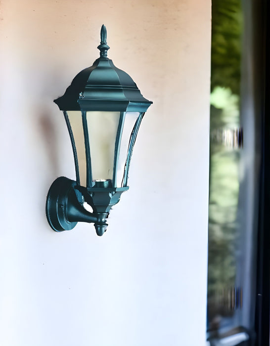 Carousel Lantern Wall Light - Matte Black