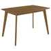 Kersey - Dining Table With Angled Legs - Chestnut - Simple Home Plus