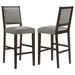 Bedford - Upholstered Open Back Bar Stools With Footrest (Set of 2) - Simple Home Plus