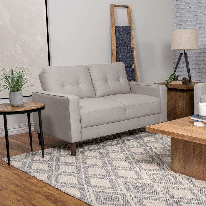 Bowen - Upholstered Track Arms Tufted Loveseat - Simple Home Plus